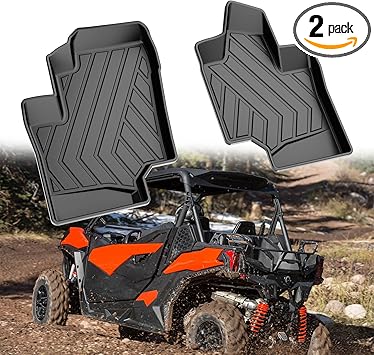 Floor Mats for 2021-2025 2026 Can-Am Commander 2018-2025 2026 Can-Am Maverick Sport Trail: DISUTOGO All Weather Floor Liners for Commander Maverick ATV UTV Accessories Front Row Slush Liners
