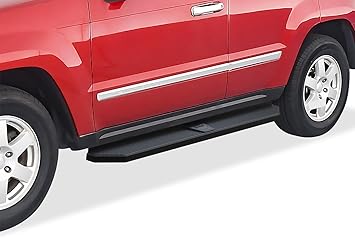 Tuxtreme Black Stainless Steel Running Boards Style Compatible with Jeep Commander 2006-2010 & Jeep Grand Cherokee 2005-2010 (Side Steps Side Bars) 6in Wide